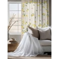 thumbnail image 4 of Sheer Curtains 63 Inch Length, Summer Gnomes Semi Sheer Curtains Light Filtering Window Treatment, Yellow Lemons Farmhouse Fruits Burlap Privacy Voile Drapes for Living Room Bedroom 52x63 Inch, 4 of 7