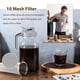 thumbnail image 3 of Jarra de cristal Glyntrof para hacer café en frío, 950 ml, con filtro, 3 of 7