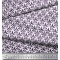 thumbnail image 3 of Soimoi Tissu Satin Modal Ogee Damas Imprimé Tissu au Mètre 42 Pouces de Large, 3 of 5