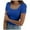 Blue, variant on uvwlwu Women's Square Neck Ribbed Short Sleeve T-Shirt Slim Fitted Casual Summer Tee Top,XXL