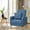 Blue, variant on Single Sofa Armchair — Upholstered Lounge Seat with Removable Pillow and Sturdy Wood Legs, Green