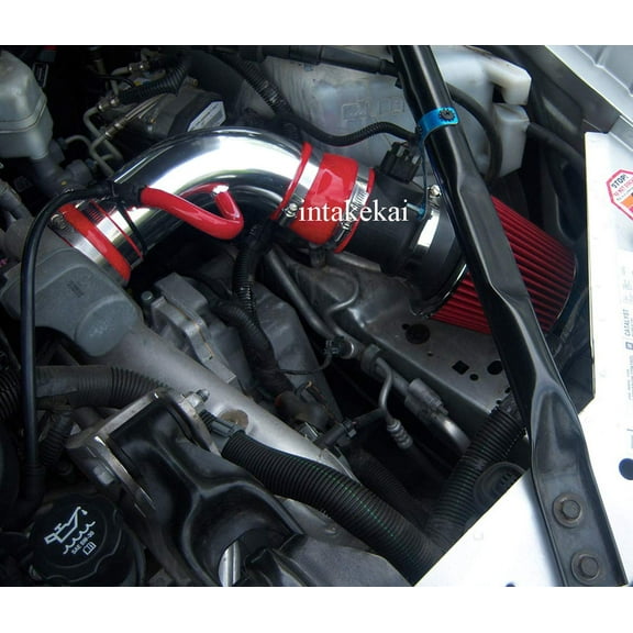 2005 2006 2007 2008 PONTIAC GRAND PRIX GXP 5.3 5.3L V8 GAS OHV ENGINE AIR INTAKE KIT SYSTEMS (RED)