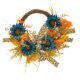 thumbnail image 4 of Corona de girasol azul, corona de flores artificiales para puerta delantera, coronas de primavera y verano para colgar en la pared para jardín de, 4 of 9