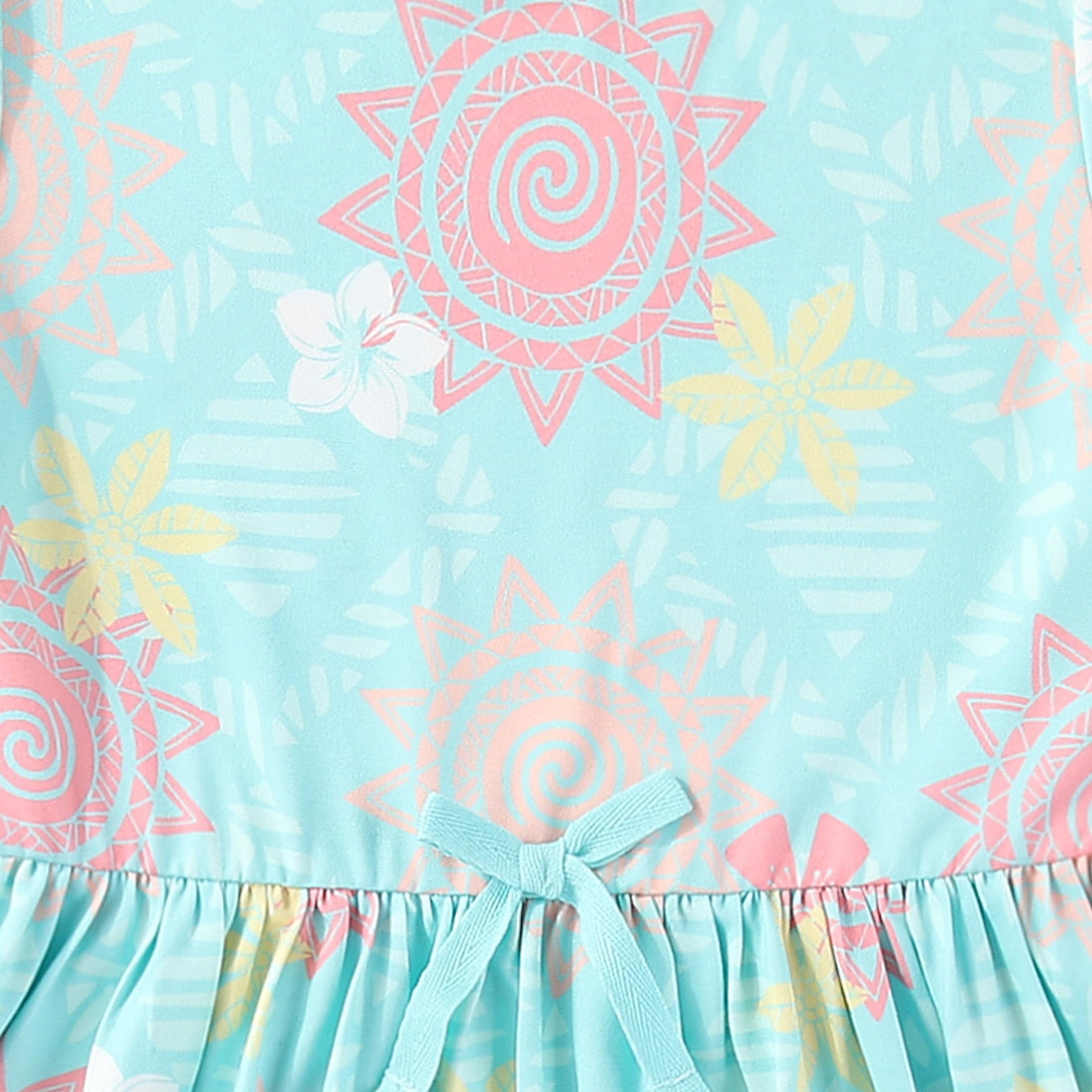 Disney Girls Princess Moana Dress for (Girls), 2 Pack, Sizes 2T-10