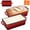 Red, variant on Enameled Cast Iron Bread Pan 2-in-1 Cream White 9x5 Inch For Homemade Sourdough Cake Meatloaf