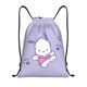 thumbnail image 1 of Bolsa clásica con cordón Pochacco, plegable, para deportes, fitness, unisex, para viajes y playa, tamaño mediano, 1 of 8