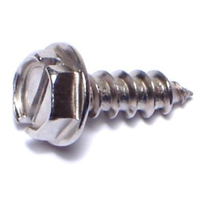 

#10 x 5/8 18-8 Stainless Slotted Hex Sheet Metal Screws SMSHSS-247 (100 pcs)