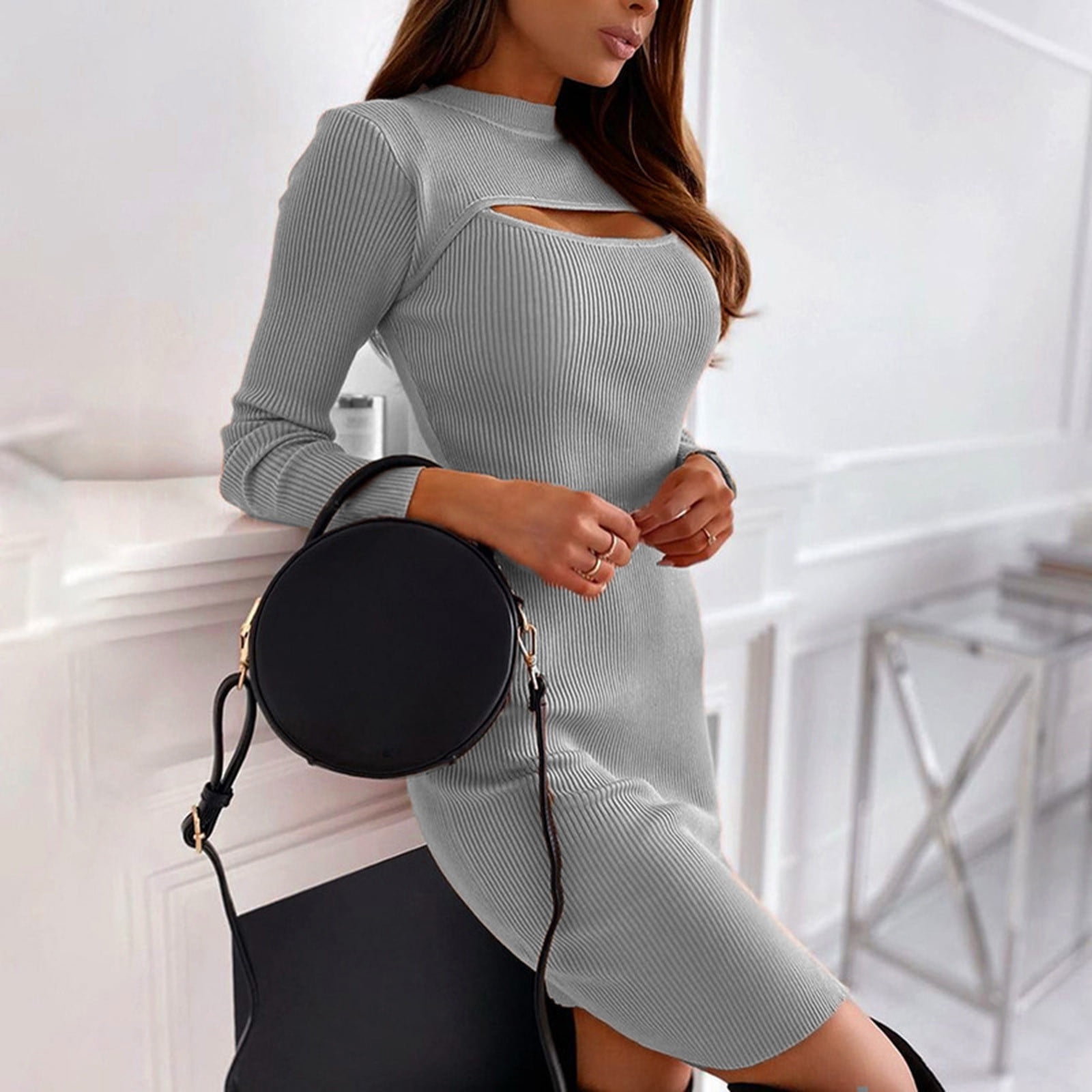 grey bodycon dress Thats So Fetch | Mace Maxi | The versatile design works brilliantly for various evening occasions Frsasu Women's Summer Midi Bodycon