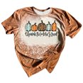 thumbnail image 1 of Camisas de Acción de Gracias Para Mujer, Cuello Redondo, Estampado de Calabaza, Camisetas de Manga Corta, Blusas Odeerbi  ODB204963, 1 of 6