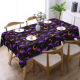 thumbnail image 2 of Halloween Tablecloth 60 X 84 Inch Rectangular Halloween Bats Table Cloths, Washable Wipeable Tablecover for Halloween Party Decorations, 2 of 5