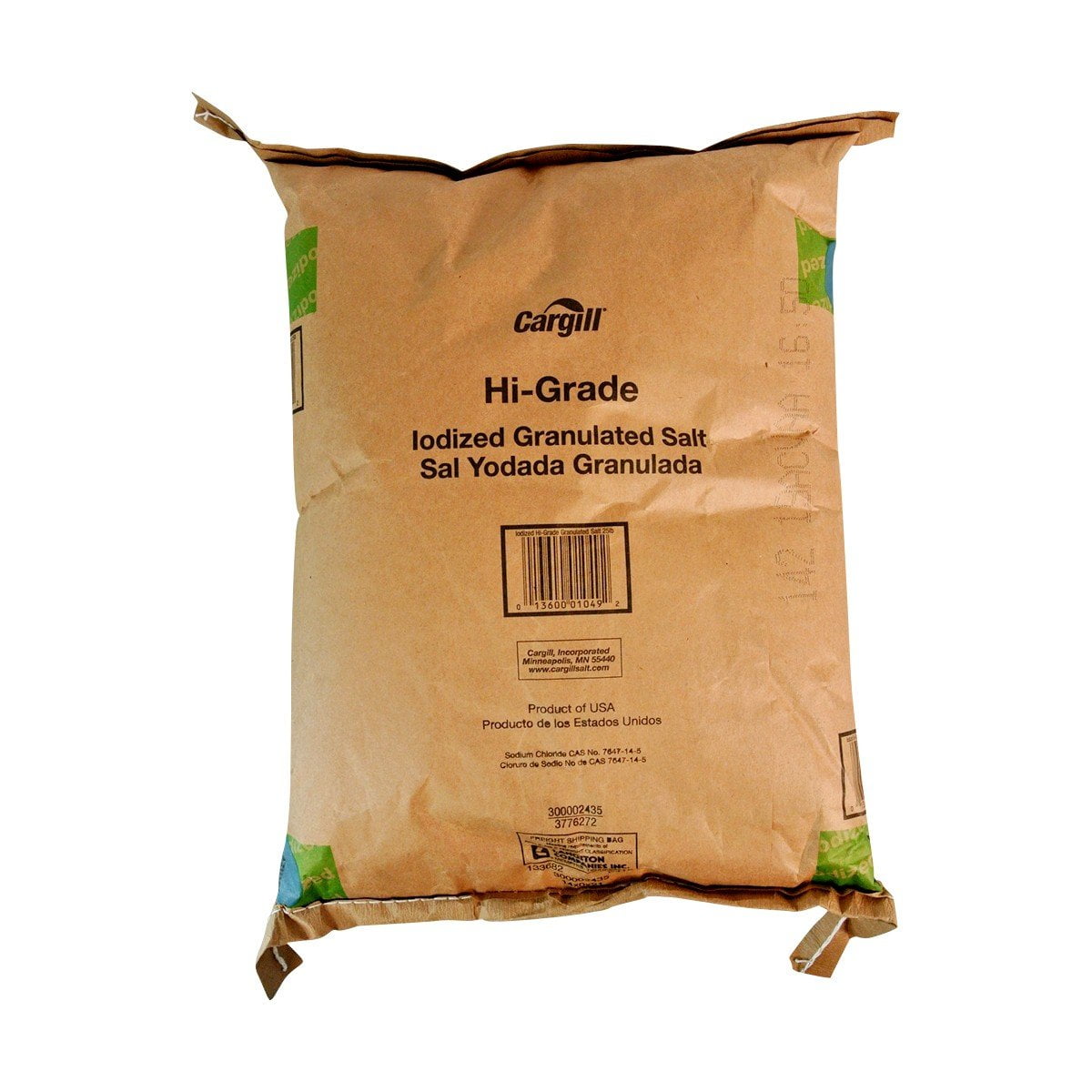 Cargill Diamond Crystal Iodized Hi Grade Evaporated Salt 25 Pound -- 1 each.