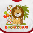 thumbnail image 4 of Inktastic Cute Lion 1st Birthday Boys Baby Bib, 4 of 4