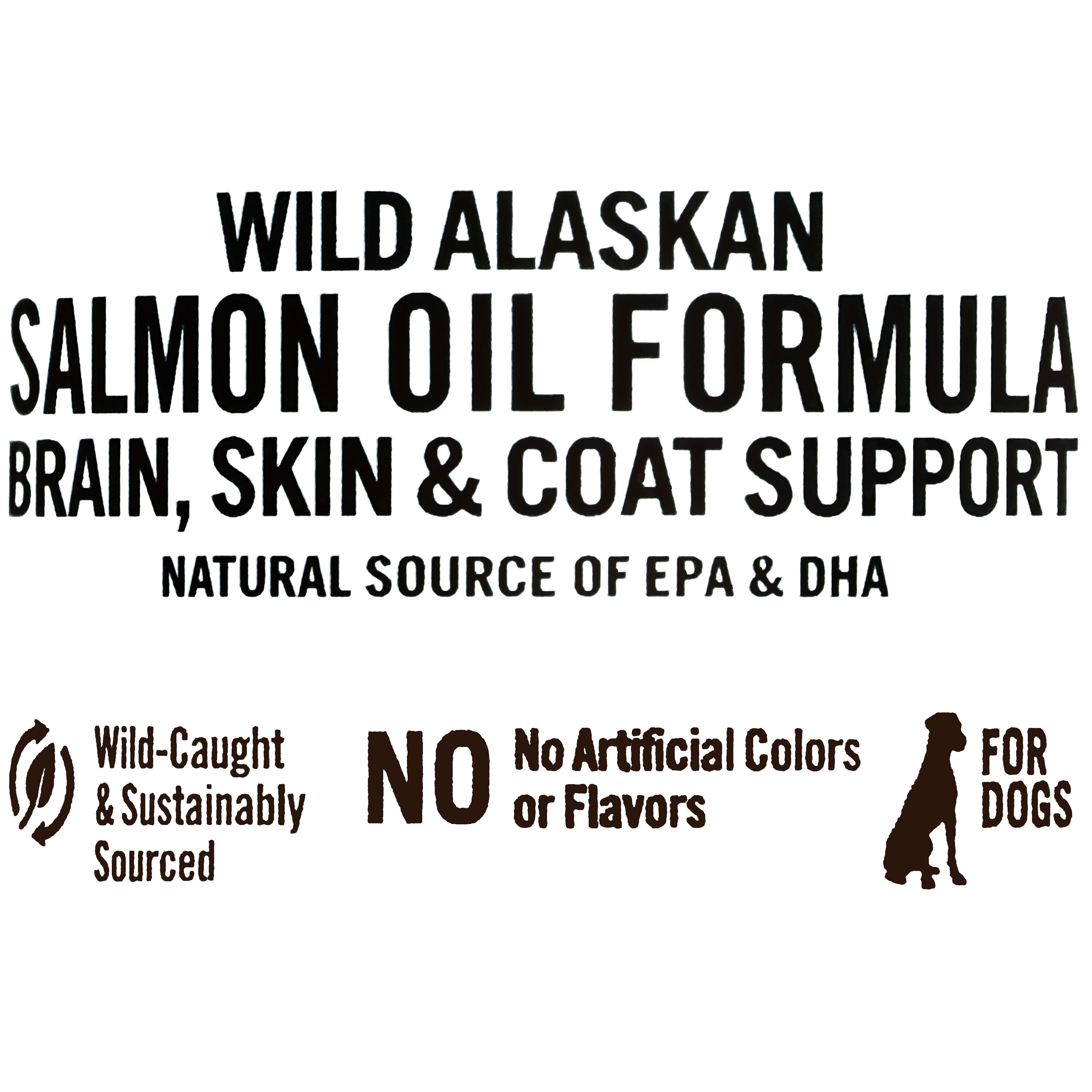Pure Balance Pro Plus Wild Alaskan Salmon Oil Blend, Brain, Skin & Coat Care for Dogs, 8 oz