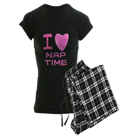 

CafePress - Pink I Heart (Love) Nap Time - Women s Dark Pajamas