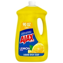 Ajax Ultra Liquid Dish Soap Lemon Scent, Super Degreaser, 90 oz Bottle