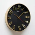 thumbnail image 2 of Reloj De Pared Steiner Análogo con Numeros En Relieve 30cm Golden & Black, 2 of 4