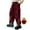 Wine, variant on Kids Cargo Pants for Girls Elastic High Waisted Drawstring Baggy Cargo Pants with Pocket Loose Fit Cargo Trousers Girl Pants Size 5-6 Years