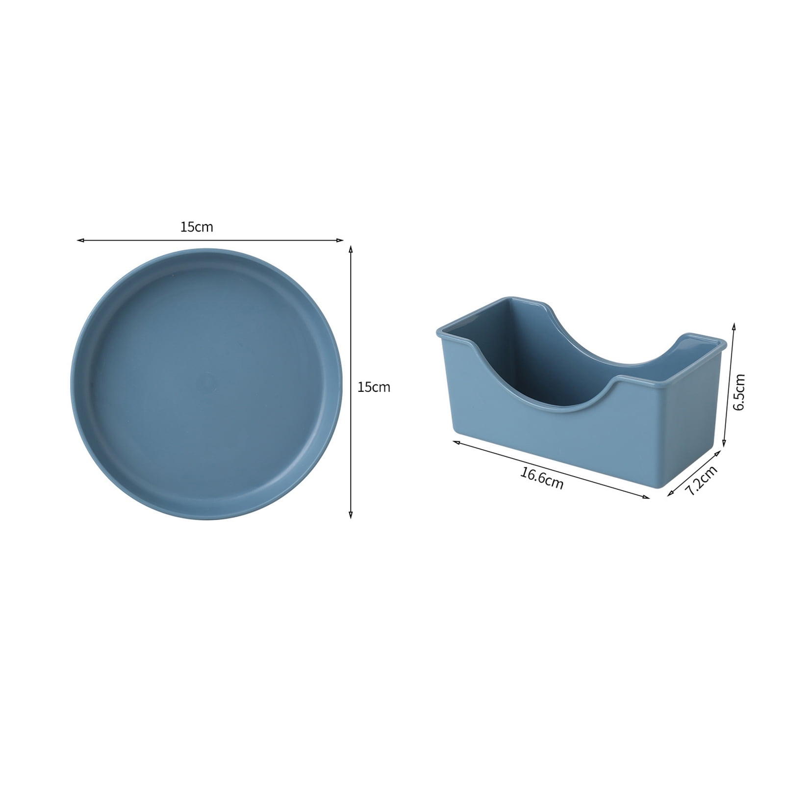 6 Assiettes Plastique Réutilisables - 22,5cm - 6 Couleurs - Lave-vaissable Micro-ondable