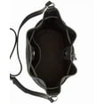 thumbnail image 5 of LAUREN Ralph Lauren Andie Woven Leather Small Drawstring Bag Purse Black Rt $425, 5 of 5