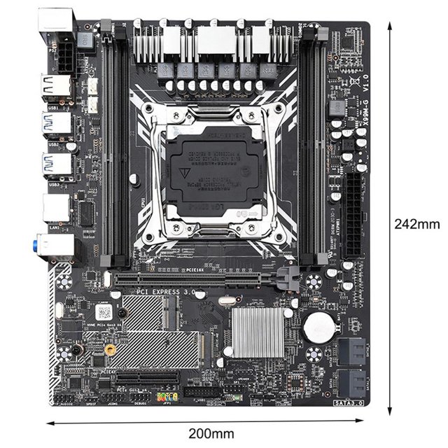 X99M-G Placa Base De Computadora M-Atx Ddr4 128G Usb 2,0/3,0 Sata 2,0/3,0 M.2 Wifi Soporte De Placa Base Para Lga 2011-3 V3/V4 Series Cpu Cateissary EL013007-00