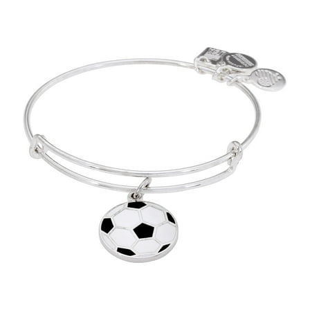 TEAM USA SOCCER Shiny Silver Charm Bangle New W /Tag Card Box