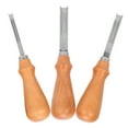 thumbnail image 3 of Leather Edger, Steel Leather Bevel Cutter Professional 3pcs Lightweight  For Making Handbags Wallets For DIY Craft Leather Cutting, 3 of 8