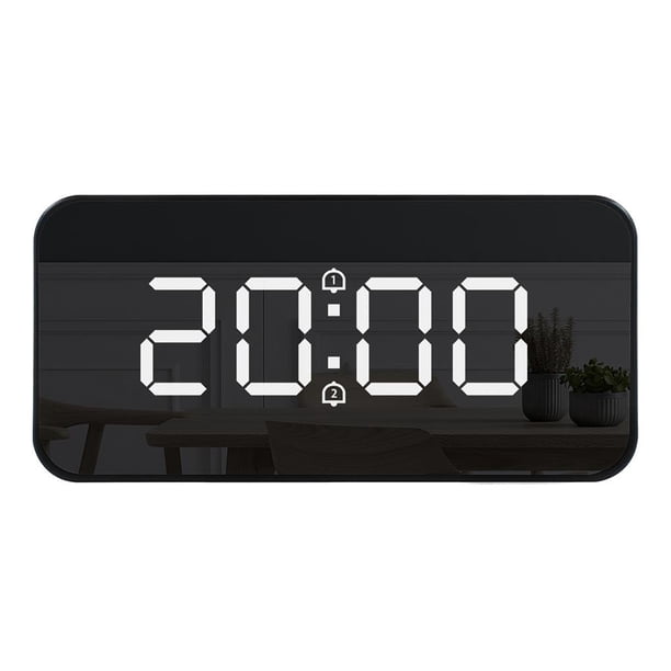 Espejo Con Alarma Led, Reloj De Mesa Con Repetición, Termómetro Digital De Escritorio Electrónico, Retroiluminación Automática, Herramientas Multifuncionales Grandes Advancent HA028090-02