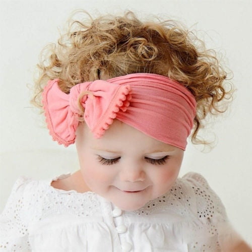 Kids Girl Baby Toddler Big Bow Knot Headband Hair Band Headwear Head Wrap