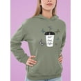thumbnail image 2 of But First Coffee Butterflies Hoodie Women -Image by Shutterstock, Female 5X-Large, 2 of 4