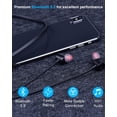 thumbnail image 2 of NANAMI Auriculares, Actualización de Auriculares Inalámbricos Bluetooth, IPX7 Impermeable, Auriculares Internos con Micrófono, Banda Magnética para el Cuello, Auriculares Estéreo HiFi con Cancelación, 2 of 5