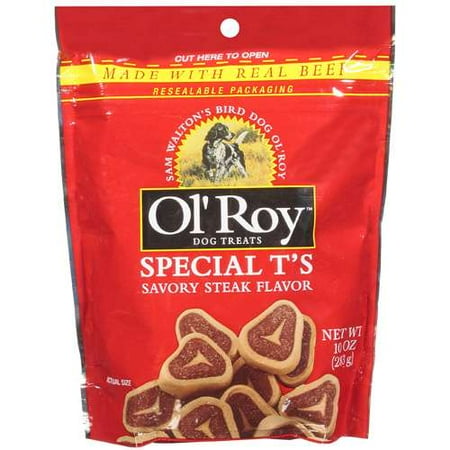 Ol' Roy Special T's Savory Steak Flavor Dog Treats, 10 Oz