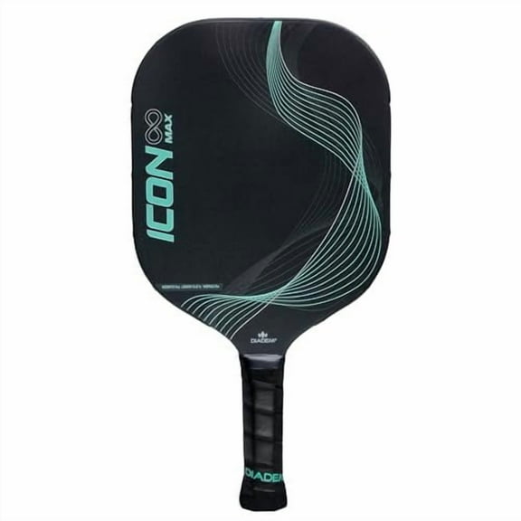 Diadem Icon Infinity Max Pickleball Paddle  Large Sweet Spot  Dual Foam Core & Carbon Fiber  Maximum Power, Control, and Spin  High Performance with Replaceable Edge Guard Mint