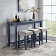 thumbnail image 4 of Furniture of America Rockland 4-Piece Counter Height Dining Set, Blue, 4 of 7