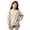 00-Beige563, variant on WOYY Girls Leopard Print Sweatshirt Casual Crewneck Long Sleeve Pullover Top, Size 3-14