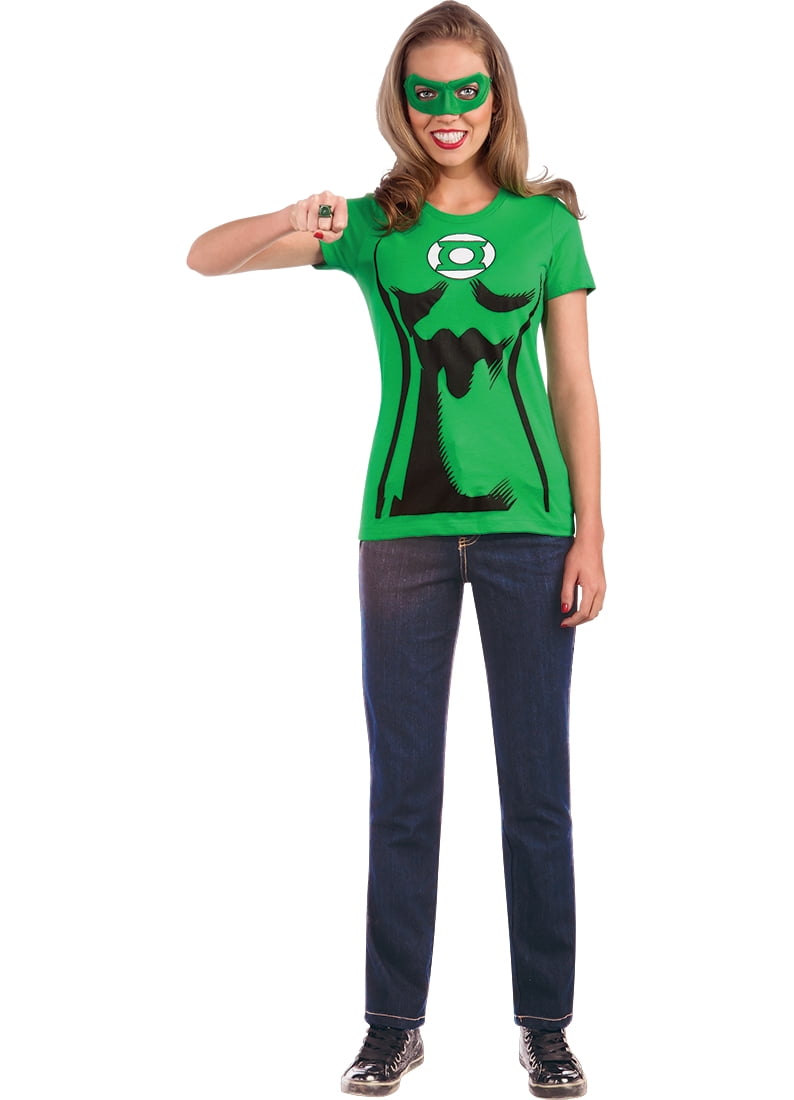Secret Wishes Sexy Womens Green Lantern Costume T Shirt Set S - Walmart.com...