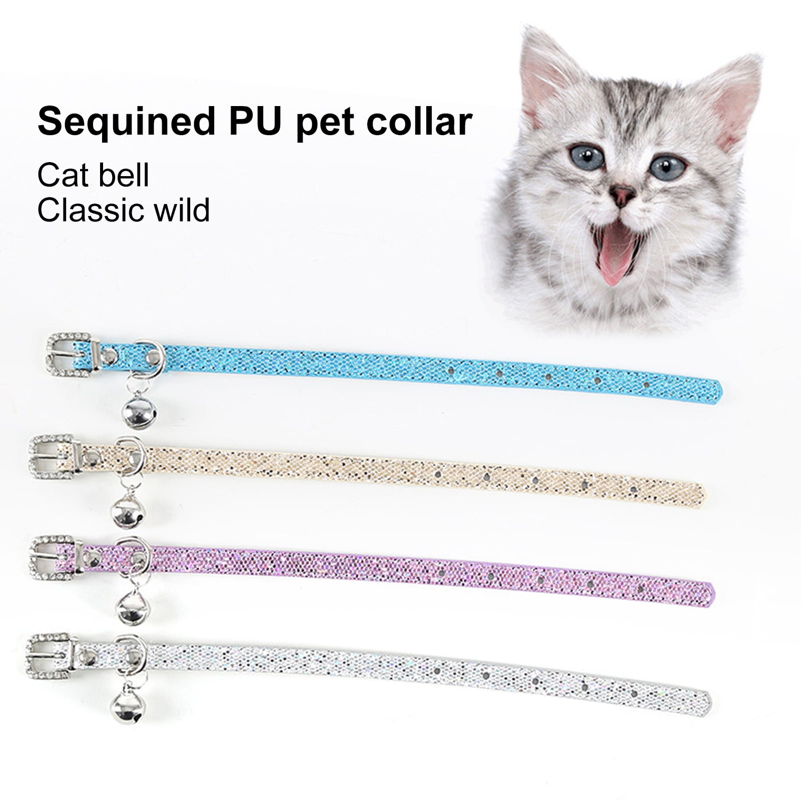 Cloth choker for cat small dogs pet neck scarf collar faux leather