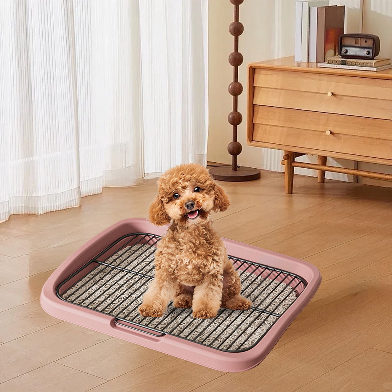 Dog Potty Tray Flat Bottom Pet Toilet Detachable Washable Urine Pad Easy Clean Non Slip Indoor Outdoor Puppy Training Pad Litter Box