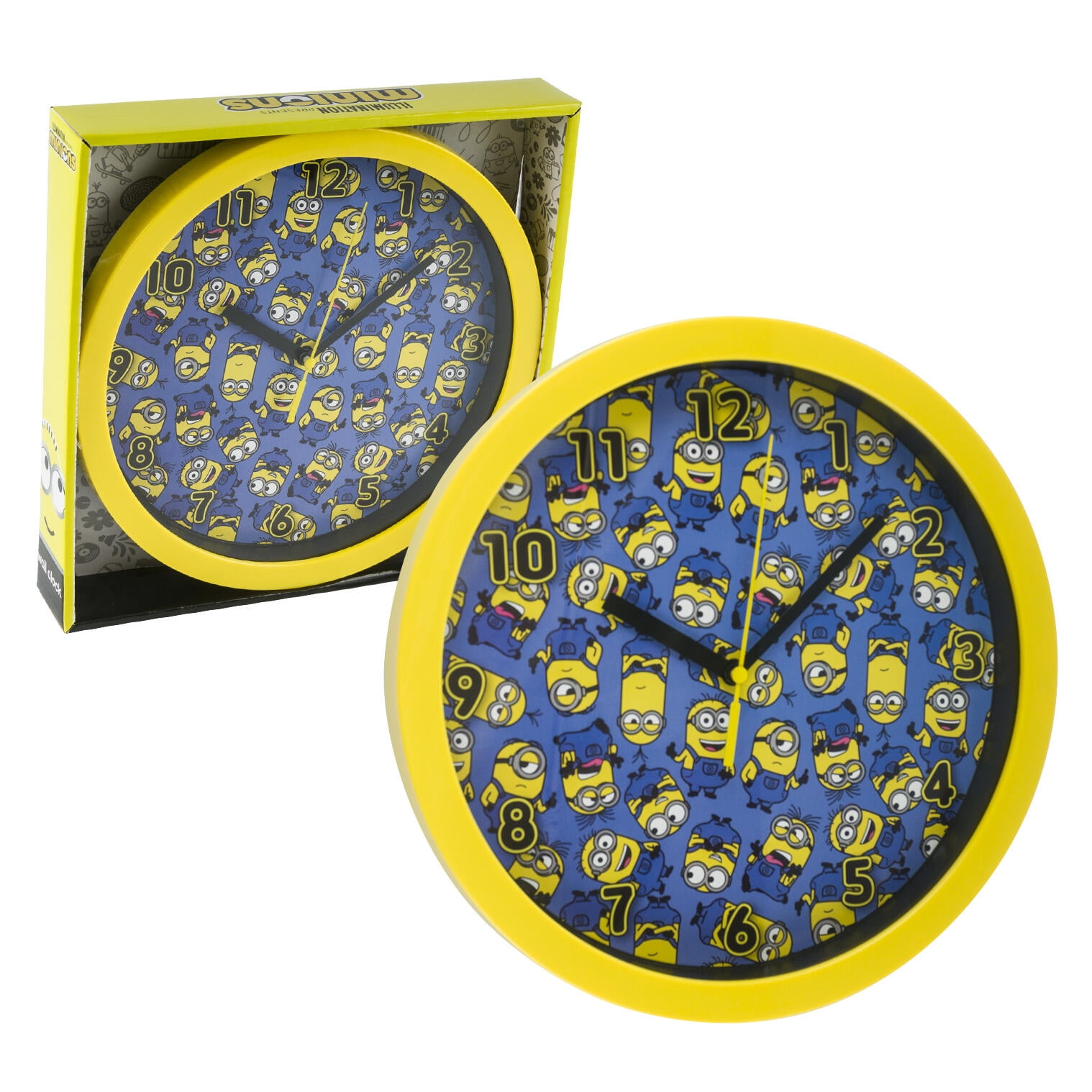 1 Pc Despicable Minions Wall Clock For Kid Battery Operated
