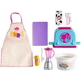 thumbnail image 1 of Paquete de accesorios de cocina y cocción Barbie con piezas con temas de desayuno incluido el delantal para D, 1 of 5