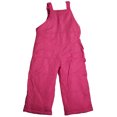 thumbnail image 2 of Weathertamer Toddler & Girls Adjustable Shoulder Strap Bib Pant Snowpants 40058-4 (Pink), 2 of 3
