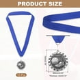 thumbnail image 2 of Uxcell Football Events Sneakers Embossing Award Medals with Ribbons, Winner Medals Prizes for Competitions Sports Party Silver, 2 of 7