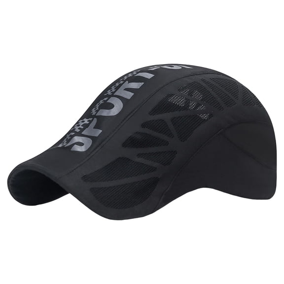AWZXDE Sport Cap with Breathable Mesh Design Adjustable Strap for Quick Drying and Machine Washable Comfort Black,One Size
