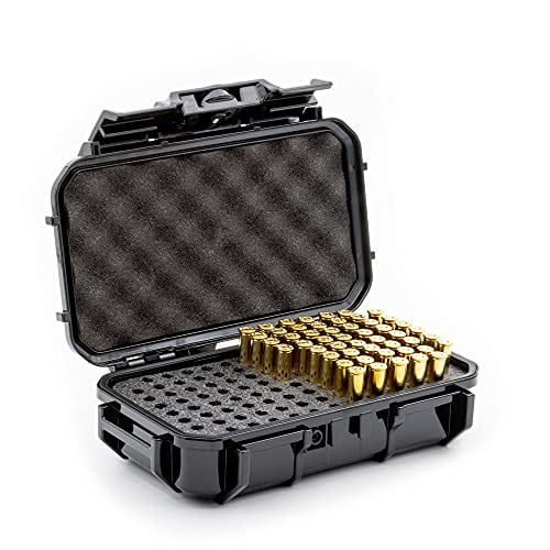 Evergreen 100 Round Bullet Locking Storage Case Travel Safe/Mil Spec/Waterproof/USA Made for