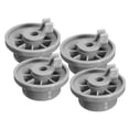 thumbnail image 1 of 4 X Dishwasher Lower Basket Rail Wheels For Bosch Neff & Siemens Grey 165314, 1 of 5