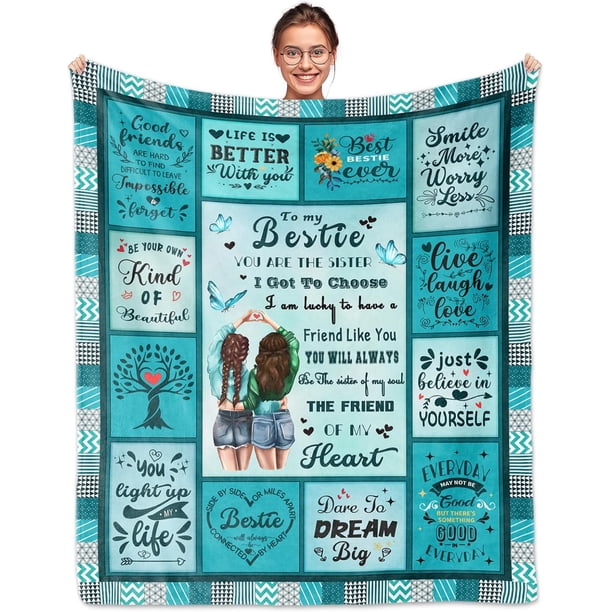 LHSHID Gifts for Best Friends Women Friend Gifts for Women Best Friend Birthday Gifts/Friends Birthday Gifts for Women BFF Gifts/Friendship Gifts for Women Friends Blanket 40"x50"