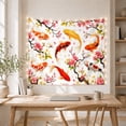 thumbnail image 5 of Koi Fish Swimming Among Cherry Blossoms with Pink Petals, Serene Japanese Inspired for Zen Decor Enthusiasts, Asian Wall Art, Housewarming Gift, Tapestry Wall Hanging for Bedroom and Living Room, 5 of 6