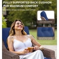thumbnail image 5 of Bellefurn Outdoor Patio Swivel Rocker Patio Chairs with 6" Thick Cushion and Side Table,Rattan Patio Swivel Glider Chairs Outdoor Furniture Set Conversation Set for Porch,Deck,Yard, 5 of 10