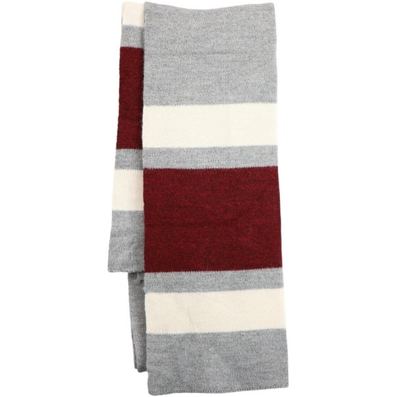 Paris of the West Men's Grey / Red Alpaca Scarf Scarves & Wrap - One Size