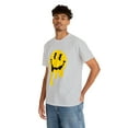 thumbnail image 5 of Dripping smiley face graphic tee Unisex Heavy Cotton Tee, 5 of 8