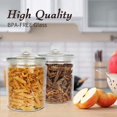 thumbnail image 2 of 1/2 Gallon 64 oz Glass Jars with Airtight Seal Lid For Household,Set of 3 Pack,2 Liter Glass Food Jars & Organization Canisters for Storage Pasta, Coffee, Candy, Snacks. Include 1 Pen and 8 Labels., 2 of 3